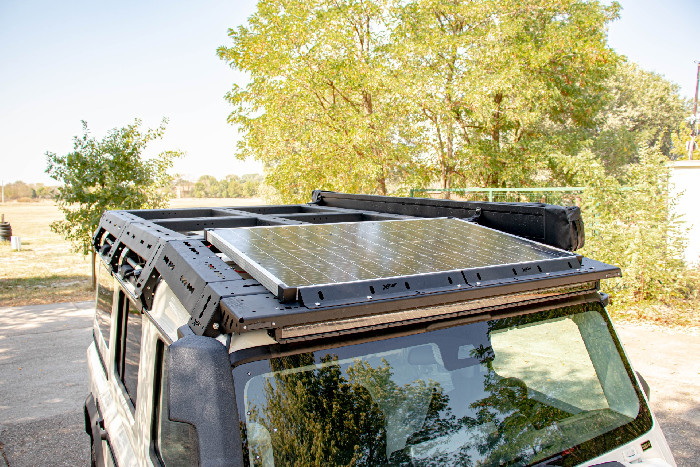 170W Solar System Kit with Mounting Bracket for XLW Roof Rack + Victron ...
